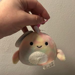 Squishmallows Clip On Navina narwhal